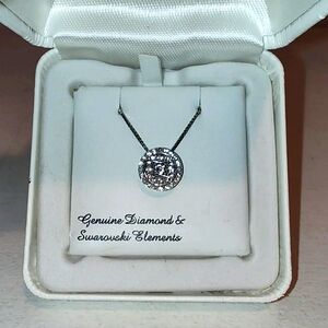 Genuine Diamond & Swarovski Crystal Necklace